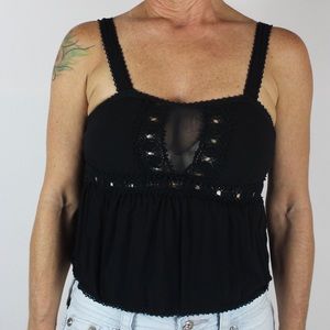 🏍 Harley Davidson Black Label Halter Top Back XS